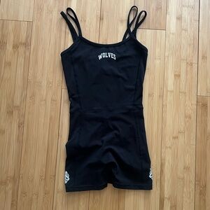 Darc Sport Black Bodysuit with Wolves Logo